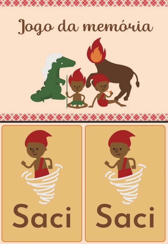 jogo da memoria folclore